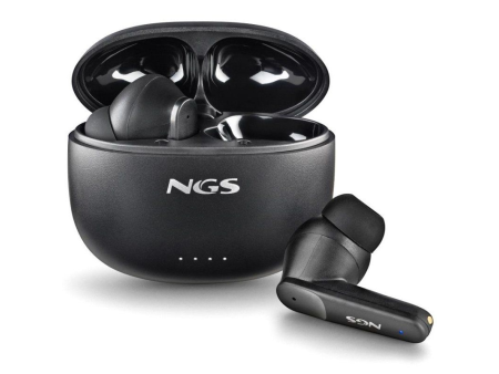 Auriculares Bluetooth NGS Ártica Hush con estuche de carga/ Autonomía 4h/ Negros