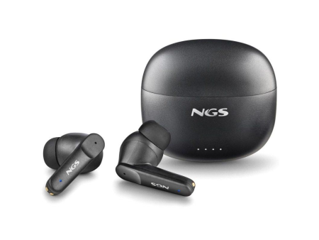 Auriculares Bluetooth NGS Ártica Hush con estuche de carga/ Autonomía 4h/ Negros