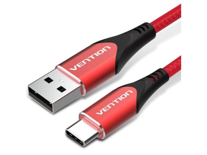 Cable USB 2.0 Tipo-C Vention CODRG/ USB Tipo-C Macho - USB Macho/ 480Mbps/ 1.5m/ Rojo