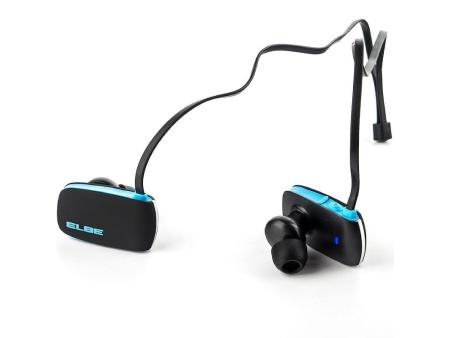 Auriculares Inalámbricos Deportivos Elbe ABT-038-DEP/ con Micrófono/ Bluetooth/ Azul y Negro