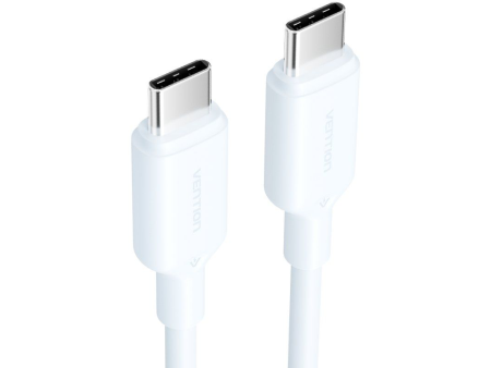 Cable USB 2.0 Tipo-C 3A Vention TRCSF/ USB Tipo-C Macho - USB Tipo-C Macho/ Hasta 60W/ 480Mbps/ 1m/ Azul