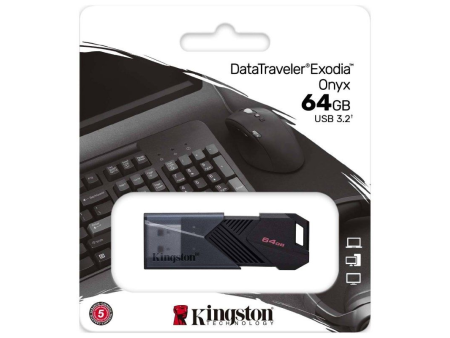 Pendrive 64GB Kingston DataTraveler Exodia Onyx USB 3.2