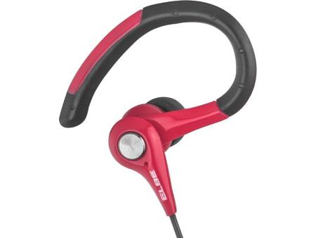 Auriculares Deportivos Elbe AU-107-MIC/ con Micrófono/ Jack 3.5/ Rojo y Negro