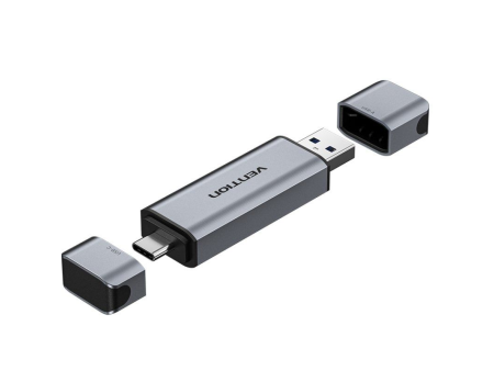 Lector de Tarjetas Externo Vention CLLH0/ USB 3.0/ USB Tipo-C