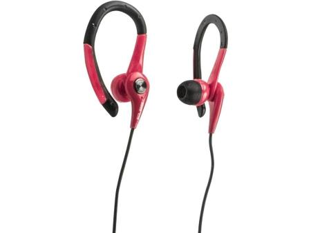 Auriculares Deportivos Elbe AU-107-MIC/ con Micrófono/ Jack 3.5/ Rojo y Negro