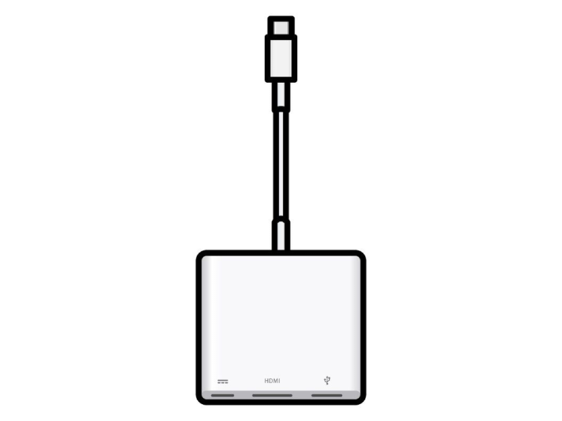 Adaptador usb-c digital Av Multiport Macbook v3 MW5M3ZM/A