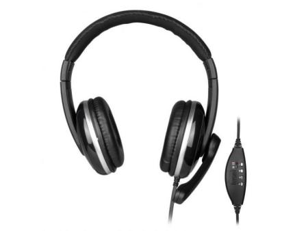 Auriculares NGS VOX 800 USB/ con Micrófono/ USB/ Negros