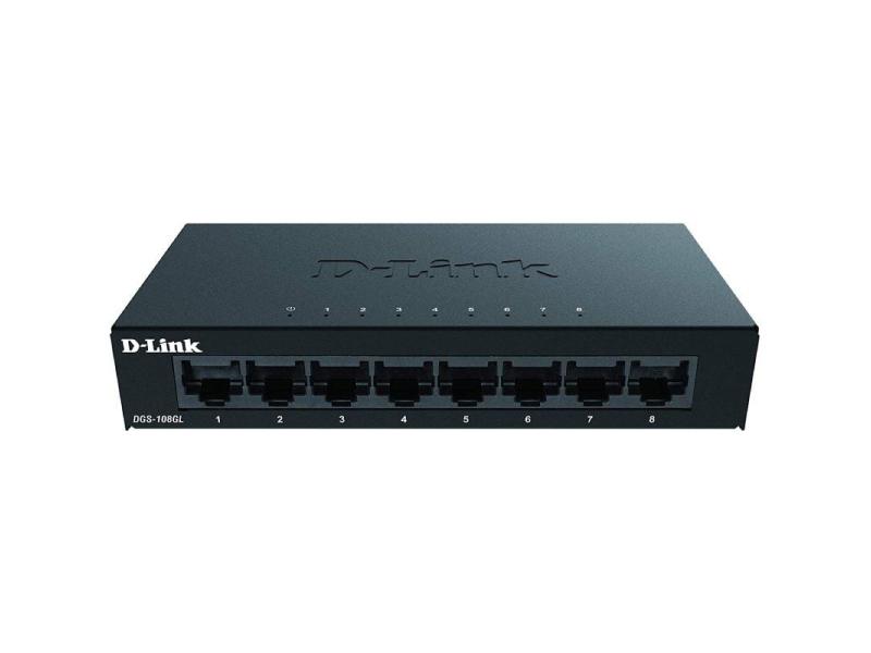 Switch D-Link DGS-108GL 8 Puertos/ RJ-45 10/100/1000