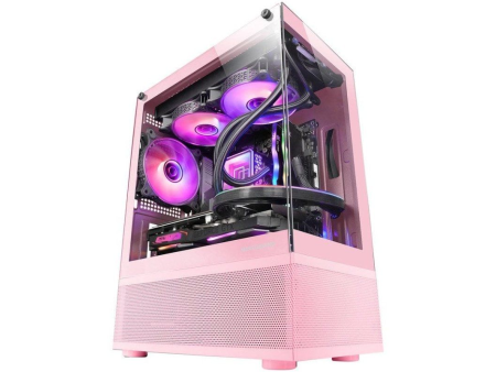 Caja Gaming Minitorre Mars Gaming MC-SE/ Rosa