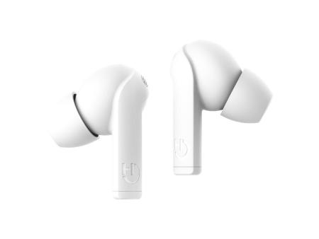 Auriculares Bluetooth Hiditec Fenix TWS con estuche de carga/ Autonomía 6h/ Blancos