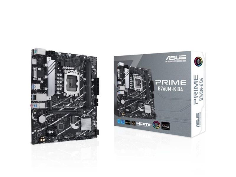 Placa Base Asus PRIME B760M-K D4 Socket 1700/ Micro ATX