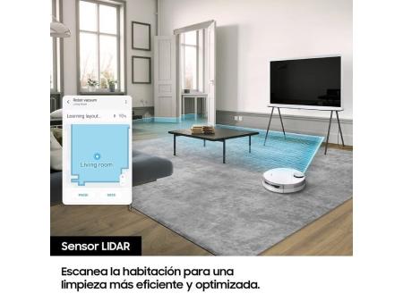 Robot Aspirador Samsung Jet Bot/ Autonomía 1.5h/ control por WiFi/ Blanco