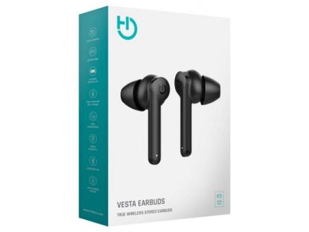 Auriculares Bluetooth Hiditec Vesta con estuche de carga/ Autonomía 8h/ Negros