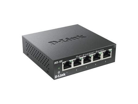 Switch D-Link DES-105 5 Puertos/ RJ-45 10/100