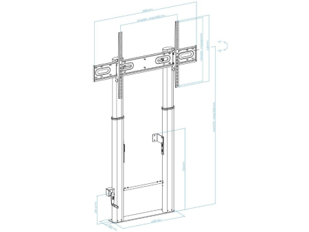 Soporte de Pared Fijo/ Suelo TooQ LOTTUS FS2290HM-B para TV de 55-100'/ hasta 100kg