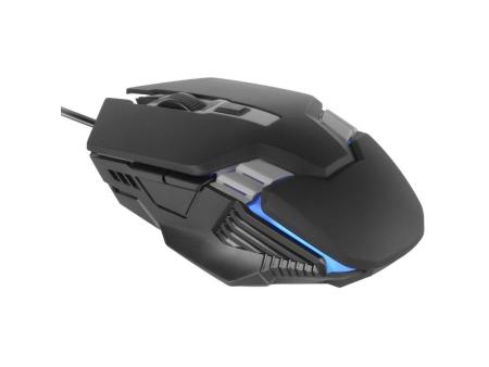 Ratón Gaming Mars Gaming MM024/ Hasta 4000 DPI/ Negro