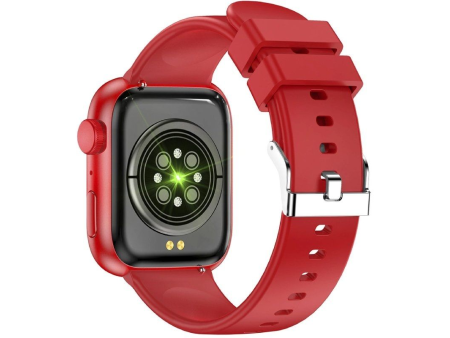 Smartwatch Forever IGo Watch 3 JW-500/ Notificaciones/ Frecuencia Cardíaca/ Rojo