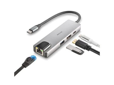 Docking USB Tipo-C NGS WonderDock Supra/ 1xUSB/ 1xUSB Tipo-C DP/ 1xHDMI/ 1xRJ45