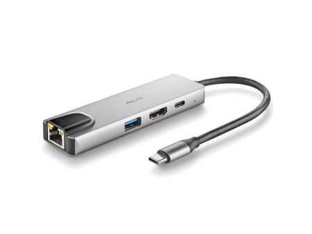 Docking USB Tipo-C NGS WonderDock Supra/ 1xUSB/ 1xUSB Tipo-C DP/ 1xHDMI/ 1xRJ45