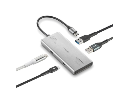 Hub USB Tipo-C NGS WonderDuo-C / 2xUSB/ 2xUSB Tipo-C