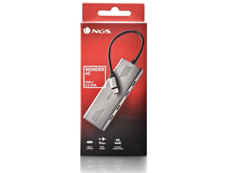 Hub USB Tipo-C NGS Wonder4-C/ 4xUSB Tipo-C