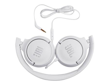 Auriculares JBL Tune 500/ con Micrófono/ Jack 3.5/ Blancos