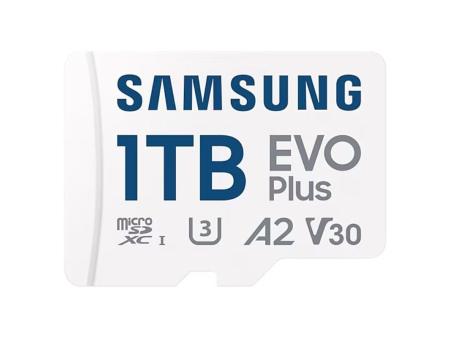 Tarjeta de Memoria Samsung EVO Plus 2024 1TB microSD XC con Adaptador/ Clase 10/ 160MBs