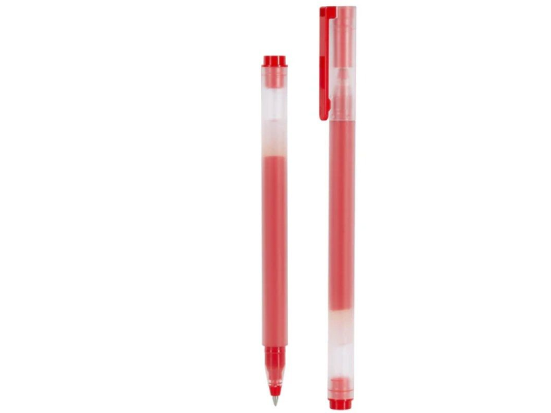 Bolígrafos de Tinta de Gel Xiaomi Mi High-Capacity Gel Pen/ 10 unidades/ Rojos