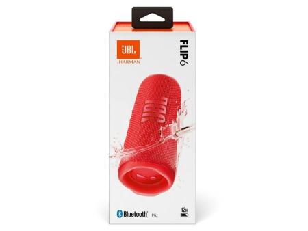 Altavoz con Bluetooth JBL FLIP 6/ 30W/ 1.0/ Rojo