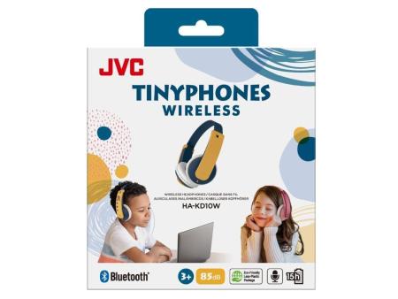 Auriculares Infantiles Inalámbricos JVC Tinyphone HA-KD10W/ Bluetooth/ Amarillos y Azules