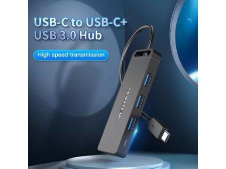 Hub USB Tipo-C Vention TGTBB/ 3xUSB/ 1xUSB Tipo-C/ 1x MicroUSB PD