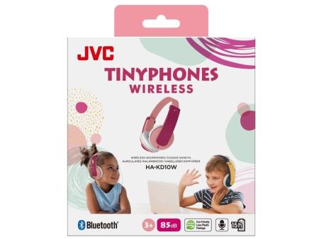 Auriculares Infantiles Inalámbricos JVC Tinyphone HA-KD10W/ Bluetooth/ Rosas