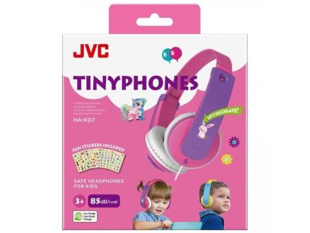 Auriculares Infantiles JVC HA-KD7/ Jack 3.5/ Rosas