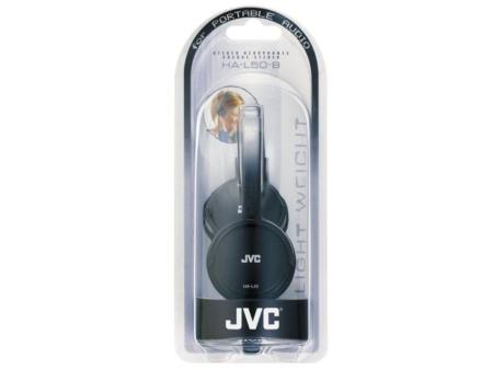 Auriculares JVC HA-L50/ Jack 3.5/ Negros