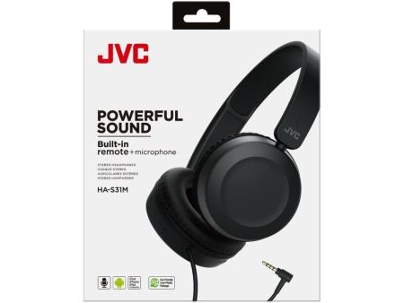 Auriculares JVC HA-S31M/ con Micrófono/ Jack 3.5/ Negros