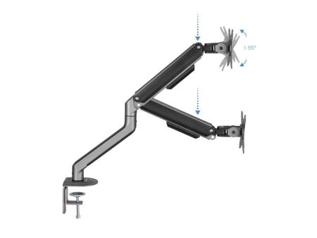 Soporte para Monitor TooQ DB4032TNR-G/ hasta 9kg