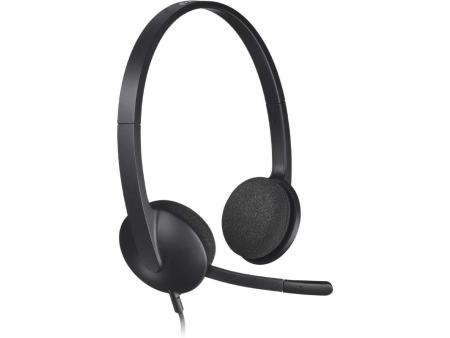 Auriculares Logitech H340/ con Micrófono/ USB/ Negros