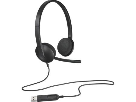 Auriculares Logitech H340/ con Micrófono/ USB/ Negros