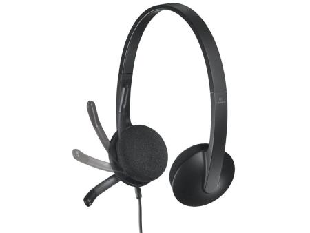 Auriculares Logitech H340/ con Micrófono/ USB/ Negros