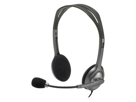 Auriculares Logitech H111/ con Micrófono/ Jack 3.5/ Negros