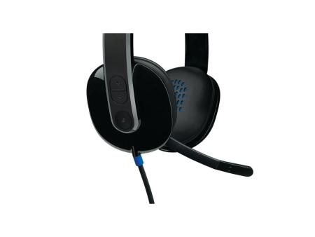 Auriculares Logitech H540/ con Micrófono/ USB/ Negros