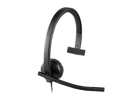 Auricular Logitech H570E/ con Micrófono/ USB/ Negro