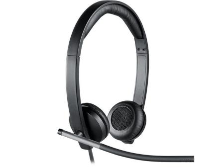 Auriculares Logitech H650e/ con Micrófono/ USB/ Negros