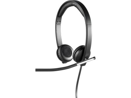 Auriculares Logitech H650e/ con Micrófono/ USB/ Negros