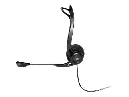 Auriculares Logitech Headset PC 960/ con Micrófono/ USB/ Negros