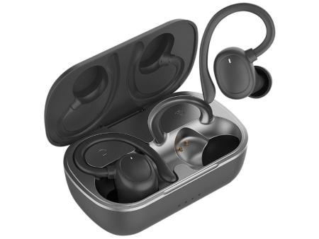 Auriculares Deportivos Bluetooth Muvit iO Smart True Wireless Sport ENC con estuche de carga/ Autonomía 6h/ Negros