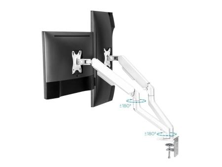 Soporte para 2 Monitores TooQ DB4132TNR-W/ hasta 9kg