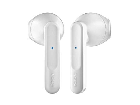 Auriculares Bluetooth NGS Ártica Move con estuche de carga/ Autonomía 7h/ Blancos