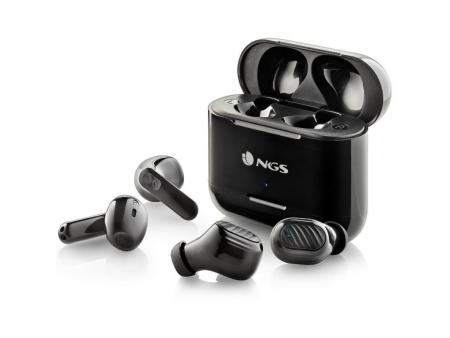 Auriculares Bluetooth NGS Ártica Duo con estuche de carga/ Autonomía 5h/ Negros