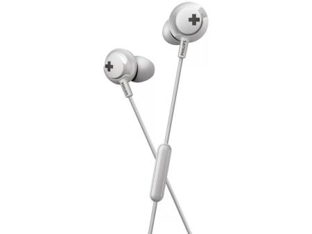 Auriculares Intrauditivos Philips SHE4305WT/ con Micrófono/ Jack 3.5/ Blancos